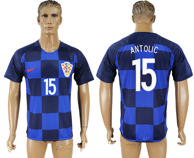 2018 world cup Maillot de foot Croatia #15 ANTOLIC